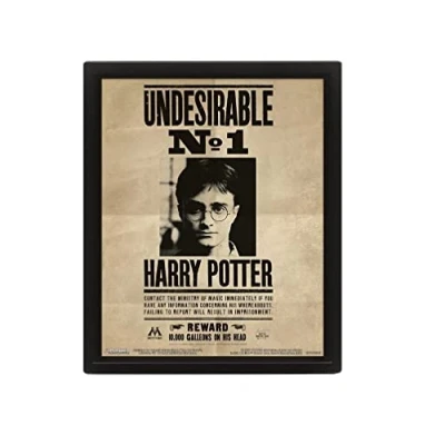 Imagen de Harry Potter Poster 3D / Sirius, Negro, 10 x 8 1.3 cm