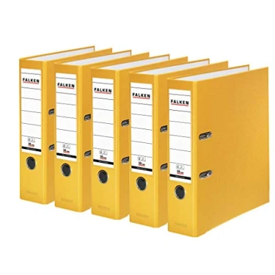 Imagen de Falken Carpeta de polipropileno colores, 3 y 5 unidades, color amarillo unidades ancho