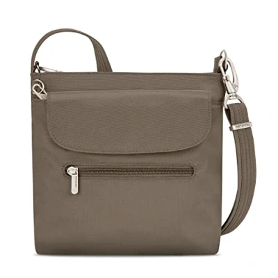 Imagen de Travelon Mini bolso Bandolera antirrobo, Nuez moscada, Talla única, de hombro clásico antirrobo