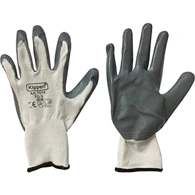 Imagen de kippen 7014A2 Cofección de 12 pares guantes trabajo nitrilo, talla 9