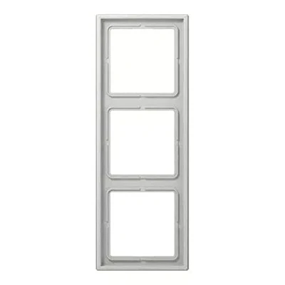 Imagen de JUNG LS983LG Macro, Duroplástico, Resistente al Rayado, Brillante Gris Claro, Triple, 81 X 223mm