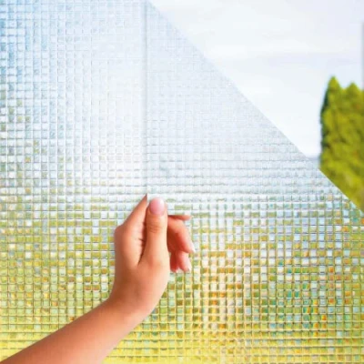 Imagen de MARAPON® Vinilo Opaco para Ventanas Diseño Mosaico [90x200 cm] Incluye Libro Electrónico con Consejos Profesionales Vinilos Adhesión Estática Ventana Privacidad