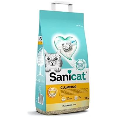 Imagen de Sanicat PSANCLUN016L31 Clumping White Unscented 16L, 13,9 kg