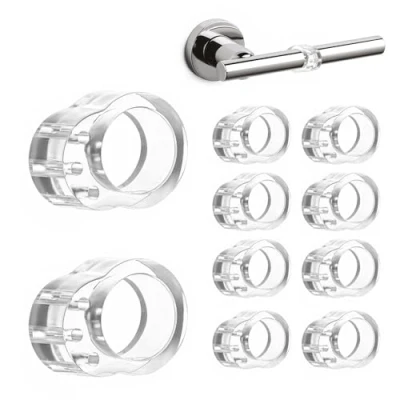 Imagen de Set de 10 Topes para Manilla Puerta PVC Silicona Manija la parachoques Protectores picaporte y Ventana Proteger Integridad Paredes Muebles