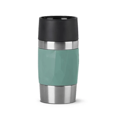 Imagen de Taza térmica Tefal N2160310, 0.3 l, Funda de silicona, Acero inoxidable, Verde