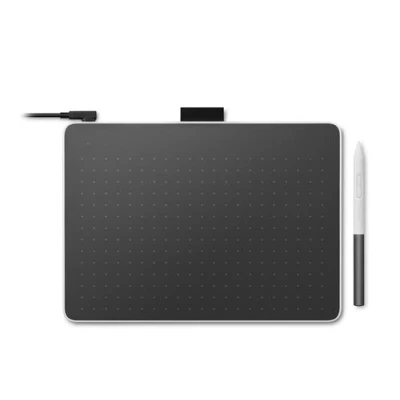 Imagen de Tableta gráfica Wacom One M, Lápiz digital, Cable/Bluetooth, Compatible con Windows, Mac, Android y Chrome OS, Blanco