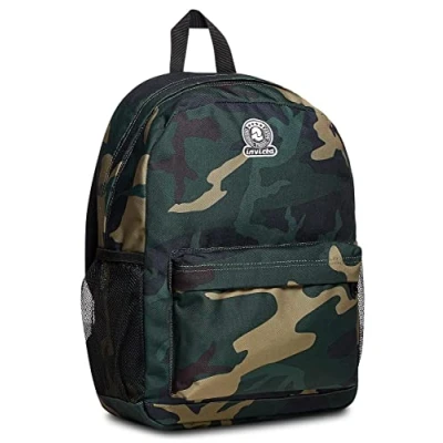 Imagen de Mochila Invicta Ollie de un solo compartimento, camuflaje verde, verde militar, escolar y ocio