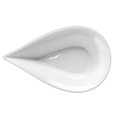 Imagen de Holst Porzellan TD 536 Cuenco 36 cm Forma de Gota Tear Drops Bowl, Color Blanco, 35,5 x 21.7 9.1
