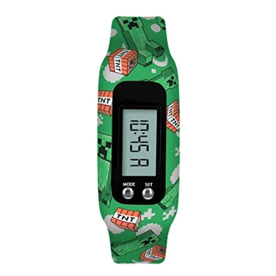 Imagen de Minecraft Reloj Inteligente MIN4145, Estampado Verde, Correa