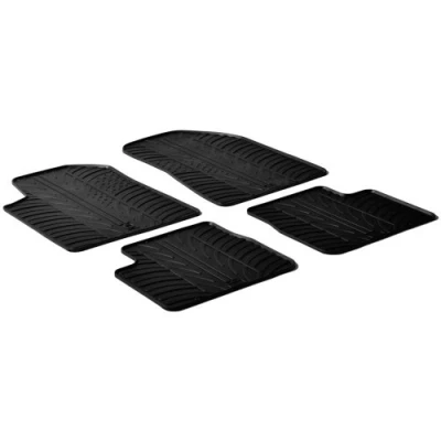 Imagen de Gledring 0342 Juego de alfombrillas suelo Caucho delante y detrás 4 negro 750mm 550mm ALFA ROMEO: Giulietta Hatchback