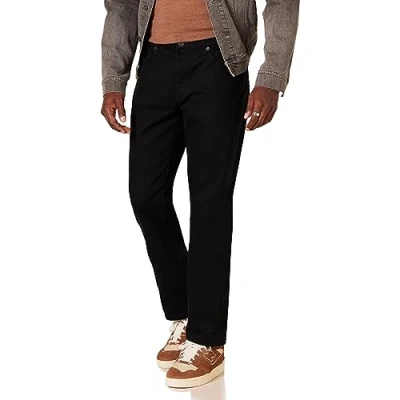 Imagen de Amazon Essentials Vaqueros Ajustados Hombre, Negro, 28W / 30L