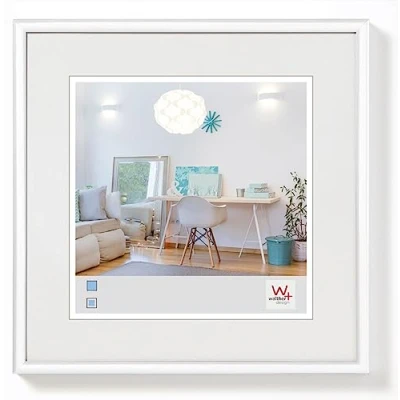 Imagen de walther design KV010W New Lifestyle marco de fotos plástico, 10x10 cm, blanco