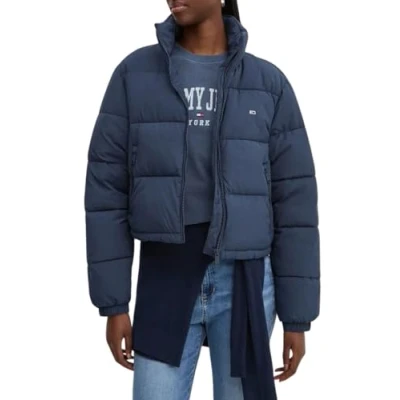 Imagen de Tommy Jeans Cazadora Acolchada Mujer Cropped Essential Puffer Corta, Azul (Dark Night Navy), XXS