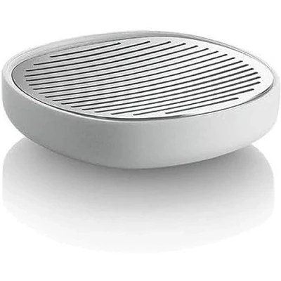 Imagen de Alessi Birillo PL04 W Jabonera de Diseño en PMMA y Acero Inoxidable 18/10, Blanco