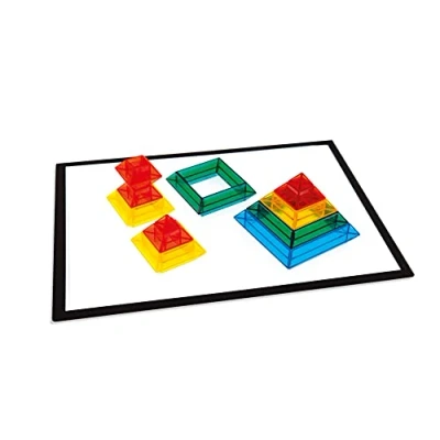 Imagen de JCLIGHT Tableta de luz Dibujo. Mesa LED extraplana Perfecta para calcar, dibujar y jugar con materiales translúcidos (A4 Battery)