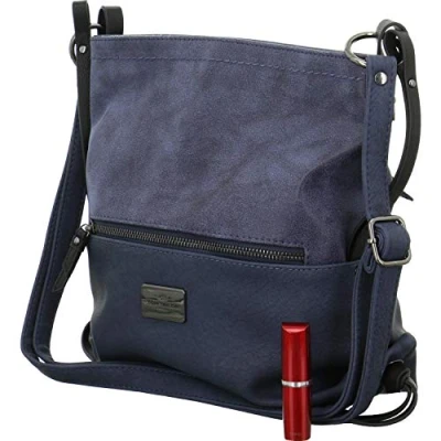 Imagen de TOM TAILOR Elin Bolso bandolera para mujer, azul, 28,5x9x26, 002714