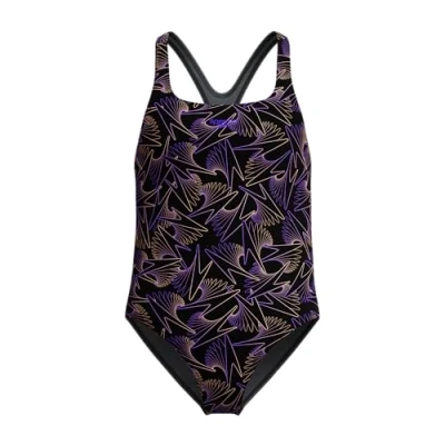 Imagen de Speedo HyperBoom Allover Medalist Traje de baño para Niñas, Bright Peach, 11 12 años
