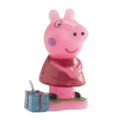 Imagen de Dekora Vela de Cumpleaños Peppa Pig con un Regalo