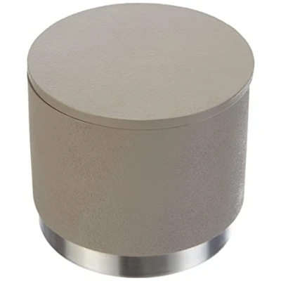 Imagen de blomus Aufbewahrungsdose 68866 Contenedor de Almacenamiento Ara con Tapa Topo, Acero Inoxidable, Gris Pardo/Plateado, 10 x 8.5 cm