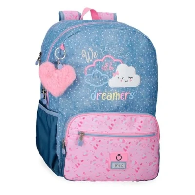 Imagen de Enso Dreamer Mochila Escolar Adaptable a Carro Azul 32x42x14 cms Poliéster 18,82L