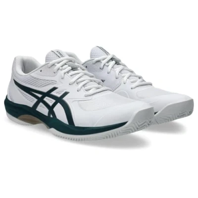 Imagen de Asics GAME CLAY Zapatillas de tenis para tierra batida, Hombre, Talla: 40.5, White/saxon green Tela/tejido sintético