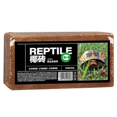 Imagen de Honhoha Ladrillo de fibra coco, sustrato para reptiles,Ladrillos Ropa cama reptiles Coco Coir Brickscoconut Reptiles,
