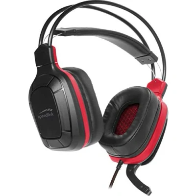 Imagen de Speedlink DRAZE Auriculares de Diadema para Videojuegos (Sonido estéreo, Brazo micrófono Plegable, iluminados, PC)
