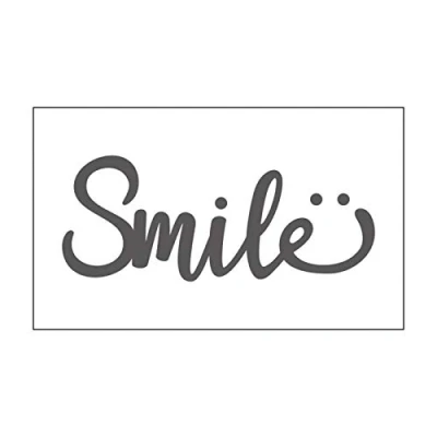 Imagen de Vaessen Creative Mini Carpeta de Embossing, Smile, para Agregar Textura y Dimensión a Páginas Scrapbook, Tarjetas Otras Manualidades Papel, 7,6 x 12,7 cm