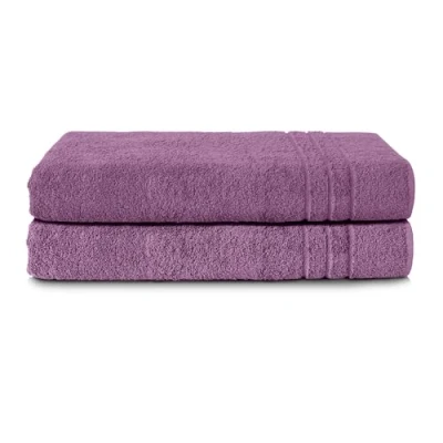 Imagen de Komfortec Toallas de baño, 100% algodón, Secado rápido, 70 x 200 Pulgadas, Color Morado