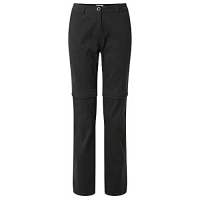 Imagen de Craghoppers Kiwi Pro Conv Trousers, Pantalones para Senderismo Mujer, Black, 12L
