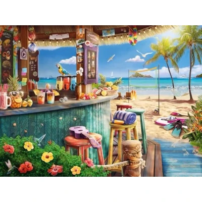 Imagen de Ravensburger Puzzle: Quiosco de Playa, Puzzle 1500 Piezas, Puzzles para Adultos, Piezas Pegamento Enmarcar puzzles, Rompecabezas Paisaje 80x60cm