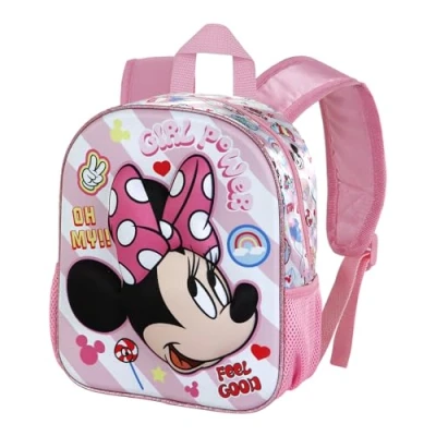 Imagen de Disney Minnie Mouse Power Mochila 3D Pequeña, Rosa, 26 x 31 cm, Capacidad 8,5 L