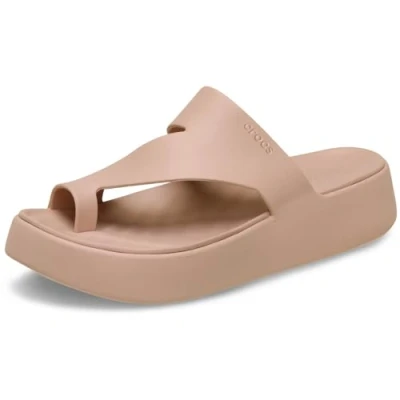Imagen de Crocs Mujer Getaway Platform Toe Loop Sandalia, Pink Caramel, 38/39 EU