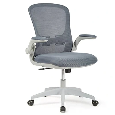 Imagen de IntimaTe WM Heart Silla de Oficina, Malla Ergonómica,Silla Escritorio con Soporte Lumbar, Giratoria reposabrazos Plegables, Estudio, Gris