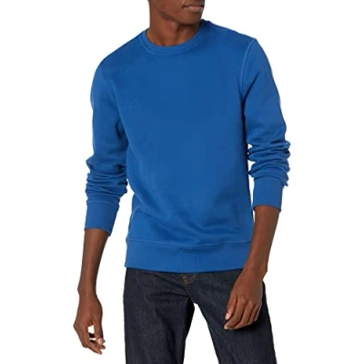 Imagen de Amazon Essentials Sudadera de Forro Polar con Cuello Redondo (Disponible en Tallas Grandes y Largos Especiales) Hombre, Azul Mezcla, XXL