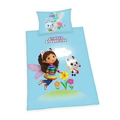 Imagen de Herding Gabby&#039;s Dollhouse Juego de Funda nórdica y Almohada (65 x 100 cm, 160 210 Cierre Cremallera, algodón)