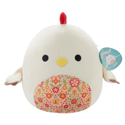 Imagen de Squishmallows SQCR05418 Todd The Beige Rooster with a Floral Belly, Multicolor