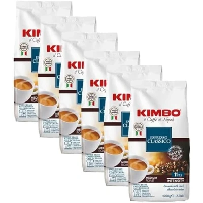 Imagen de Kimbo Espresso Classico café en grano 1 kg x 6