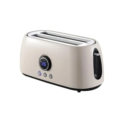 Imagen de Tostador Juanita Retro Toast 1500w Negra Vintage 2 Ranuras Autocentrado Indicador Led