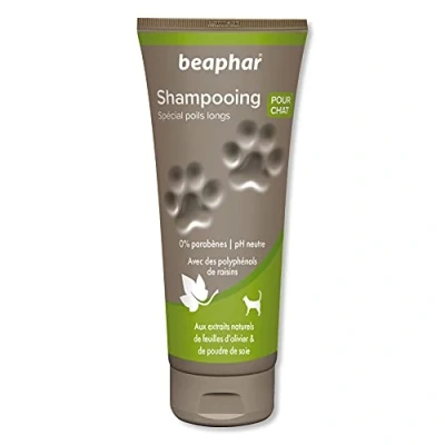 Imagen de Beaphar Champú Alta Cosmética Gatos Pelo Largo, Un tamaño, 200 ml 1 Unidad