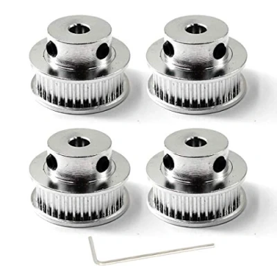 Imagen de polea dentada 36 dientes diámetro 5mm ancho de la correa 10mm para impresora 3d(Pack of 4,llave incluida)
