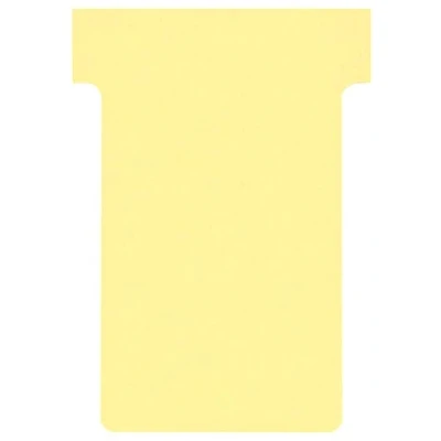 Imagen de Franken TK204 Tarjetas en T, tamaño 2, para módulos de tarjetas, 59 mm, estuche con 100 unidades, color amarillo