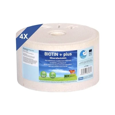 Imagen de imima Mineral Lick Horse BIOTIN + Plus Salt Set 4 x 3 kg lamer Sal para Caballos, ovejas, Cabras y Caza Piedra