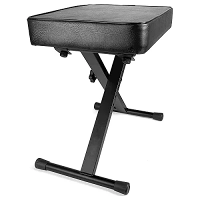 Imagen de RockJam Banco de teclado Premium acolchado ajustable o Taburete piano digital