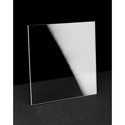 Imagen de QWORK 10 Piezas hojas de acrílico transparente, lámina plexiglas x 10cm, para marco fotos, proyectos exhibición, pintura