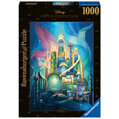 Imagen de Ravensburger Puzzle Disney: Ariel, 1000 Piezas, Puzzles para Adultos, Piezas Pegamento Enmarcar, Rompecabezas Castillo Princesas Disney, 70x50cm