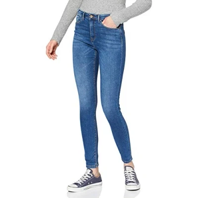 Imagen de ONLY Onlpaola Hw Sk Dnm Jeans Azg0007 Noos, Vaqueros Skinny para Mujer Azul (Medium Blue Denim), S / 32L