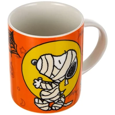 Imagen de Excelsa Peanuts Taza Mug Halloween, Porcelana, Naranja