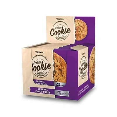 Imagen de Weider Protein Cookies Caramel Choco Fudge 12 x 90 g. Galleta de proteínas 100% vegana