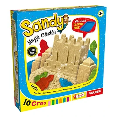 Imagen de Lisciani Sandy Mega Castillo 600 g de Arena mágica con base inflable Juego creativo para niños a partir 3 años